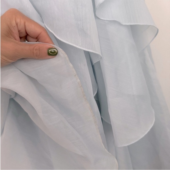 Aje Pandorea Layered Maxi Dress Silver Blue - Picture 7 of 7